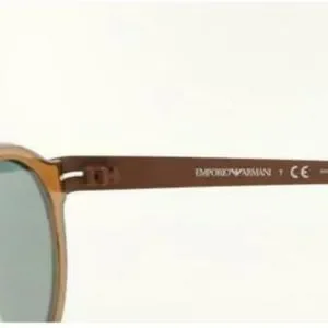 Emporio Armani Exchange | Mirrored Round Brown Matte Sunglasses EA 2029 31034Z Accessories | Emporio Armani Exchange Mirrored Round Brown  main image 3